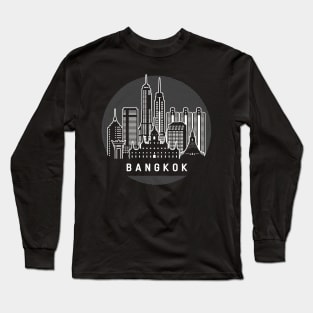 Bangkok Thailand Skyline Long Sleeve T-Shirt